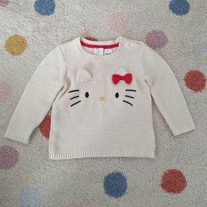 H&M baby Hello Kitty knit sweater 9-12m